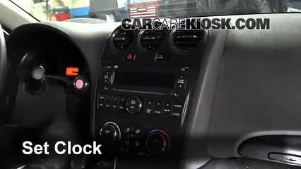 2011 Nissan Altima SR 3.5L V6 Sedan Reloj Fijar hora de reloj